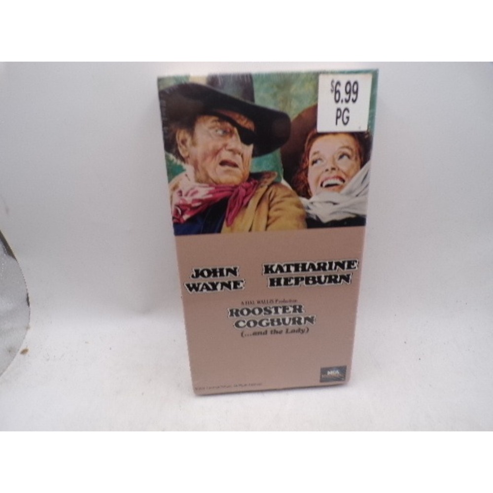 Rooster Cogburn VHS John Wayne Katharine Hepburn Western MCA Universal Sealed